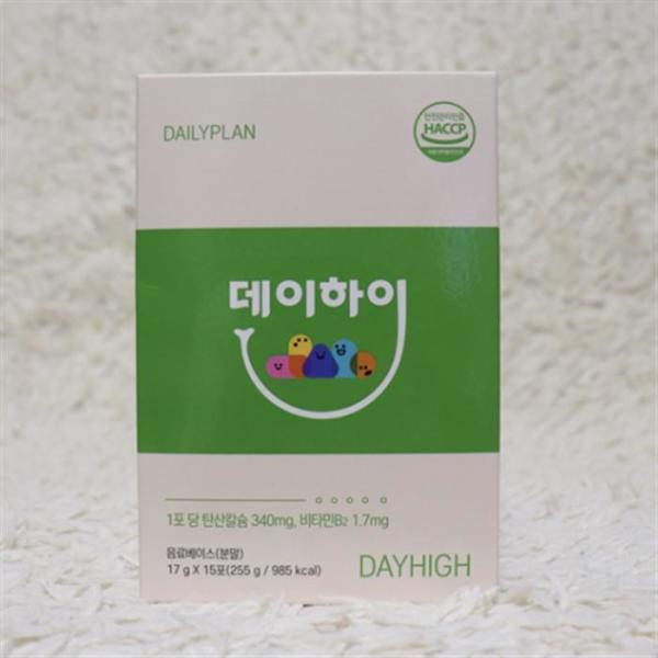데일리<b>플랜</b> 데이하이 초코파우더스틱 탄산칼슘 <b>비타민B2</b> 성장기필수<b>비타민</b> 1박스