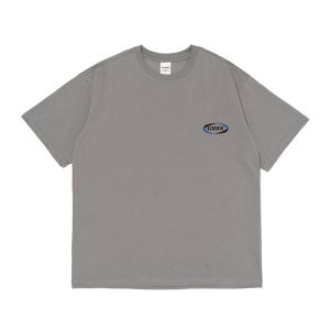 유니 AD HOC 볼드 스몰 로고 반팔티 (GREY) (HBRSTB8)