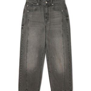 남성 옆선 디테일 포인트 데님 팬츠 (GREY) (HB9DP06)