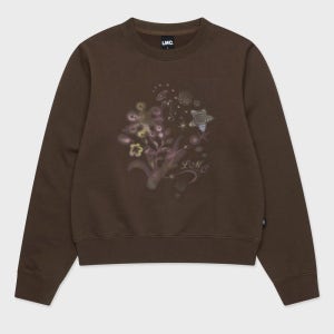 [엘엠씨] WM BLURRING FLOWER SWEATSHIRT brown