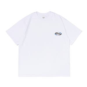 유니 AD HOC 볼드 스몰 로고 반팔티 (WHITE) (HBRSTB8)