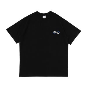 유니 AD HOC 볼드 스몰 로고 반팔티 (BLACK) (HBRSTB8)