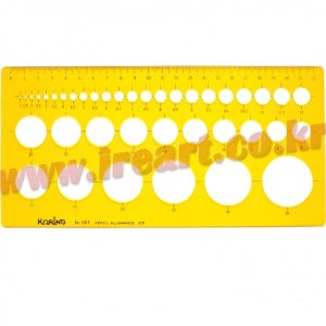 4600 코링 템플레이트 K-101F 원형정규 235x115mm