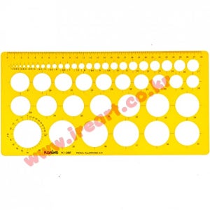 8800 코링 템플레이트 K-105 (원형정규) 173x289mm