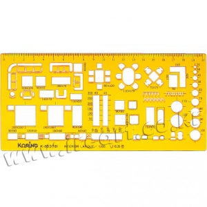 13600 코링 템플레이트 K-853781 (가구형판 1/100) 190x95mm