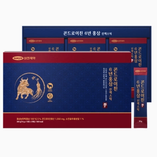 삼진제약 콘드로이친 6년 홍삼 진액 스틱 10g x 30포, 2개