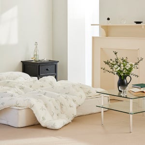 나르디 그린 텐셀모달 마이크로 워싱 옥수수솜 차렵 원클릭 풀세트(SS)(Q)