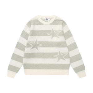 카비시 브러시드 스타 니트 스웨터 아이보리 CV2FFUK600APK