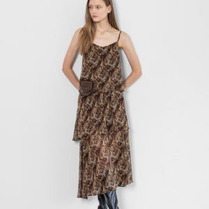 IT_Fallen leaves dress_BROWN