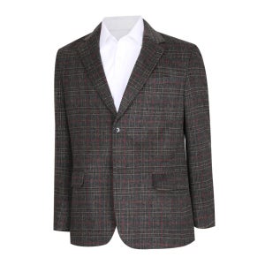 남성 중년 고급 글렌체크 모직 콤비자켓 DS-COW-2