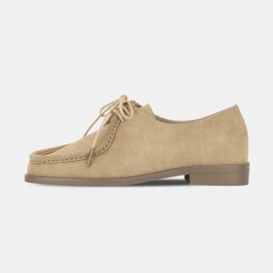 여성 로퍼 단화 데일리 소가죽 스웨이드 더비슈즈 LCA236