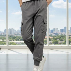 [2PACK] 기모X/기모O 포켓 카고 테크웨어 슬림 밴딩 조거팬츠