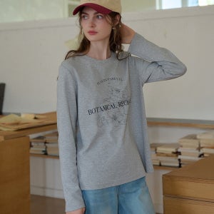 SR_Lily print pullover long top