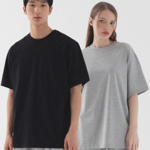 [2 PACK] 아스킨 쿨 세미 오버핏 반팔 티셔츠 (4color)