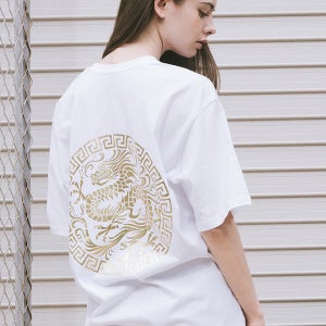 금룡 반팔 티셔츠 남녀공용 빅사이즈 곤룡포 ORA_0116