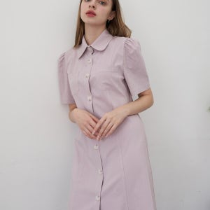 스티치 하프 원피스 퍼플 [T22]