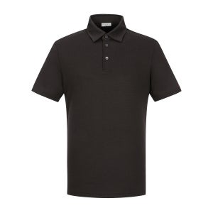 져지 메쉬 Y카라 티셔츠 브라운 (AM0EKS20557)