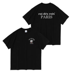 로아스 체스트 로고 반팔 티셔츠 (블랙)