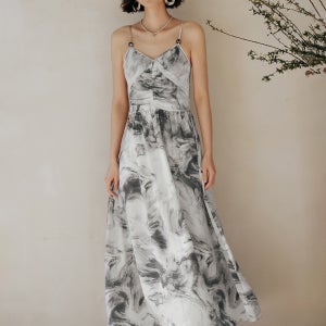 LS_Ink print vacation dress