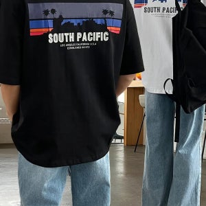사우스 퍼시픽 루즈 오버핏 프린팅 반팔티 2colors