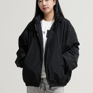 투웨이 인아웃 리버시블 자켓 퀼팅 위드 유틸리티 오버핏 커플 아우터