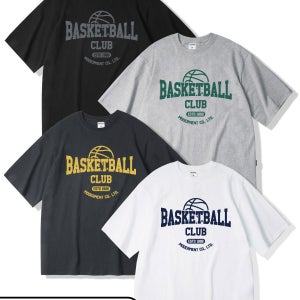 [2PACK] 바스켓볼 오버사이즈 반팔 티셔츠 [4컬러]