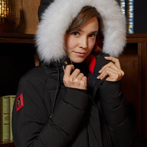 화이트라벨 롱 구스다운 벤치코트_2color_여성