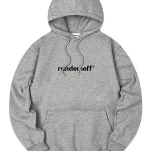 BASIC LOGO 베이직로고 후드티 그레이