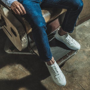 MF 1791 스톡턴 소가죽 독일군 스니커즈 제트화이트