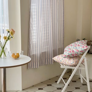 하늘하늘 스트라이프 가리개 맞춤 창문 커튼 3 size
