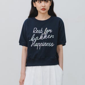 rest for happiness 반팔티셔츠 BK4995_네이비