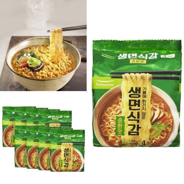<b>풀무원</b> <b>풀무원</b> 생면식감 순한맛 97.4g x4 x8 저포화<b>지방</b> 멀티팩 저칼로리 쫄깃한면 라면 개운한맛 봉지라면