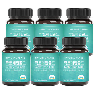 네추럴플레이스 <b>락토페린 골드</b> 500mg x 60정 6병