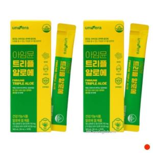 유니베라 아임뮨 <b>트리플 알로에</b> 면역 장 건강 10포 X2