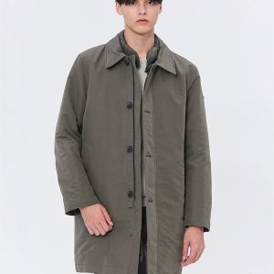 [헤지스 남성] [스테디셀러] 그레이 다운 탈착내피 하프코트 WHCO4D463G2