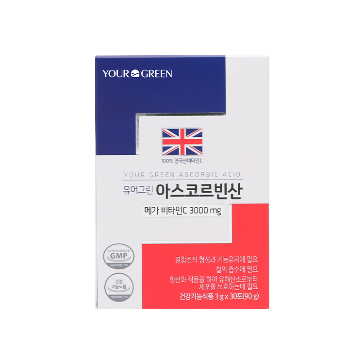 유어그린 아스코르빈산 3g x 30포, 3개