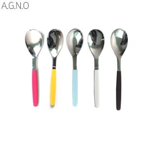 아그노 알록달록 칼라 양식스푼 5종 택1 양식스푼 양식기세트 브런치