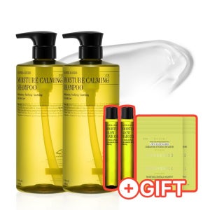 커리쉴 모이스처 카밍 샴푸 1L X 2개 (글로우 헤어 에센스 13ml*2개 + 센텔라 샴푸/트리트먼트 8ml*10개 증정)