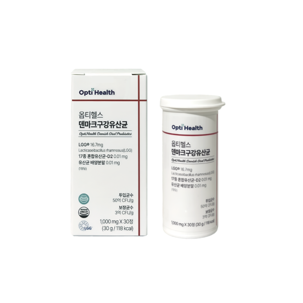 옵티헬스 덴마크 구강유산균 1000mg x 30정, 3개