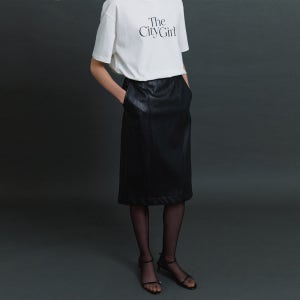 [엘오61] Kat Leather Skirt