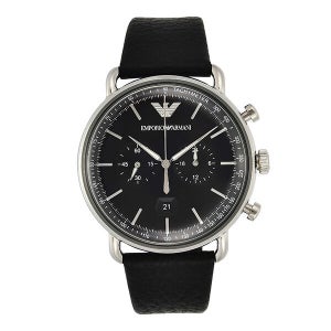 [엠포리오 아르마니] AR11143 (Aviator) 에비에이터 크로노그래프 남성 가죽시계