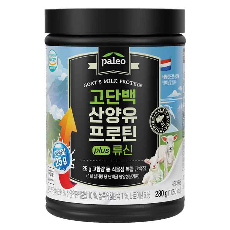 노비스바이오 팔레오 고단백 산양유 프로틴 plus 류신 280g, 5개