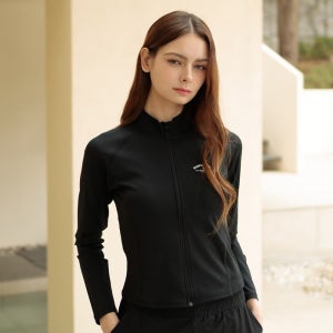 여성래쉬가드 크롭 집업