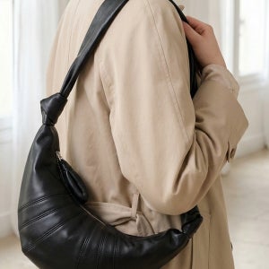 양가죽 하프문 크로와상백 미니 여성 크로스백 이쁜 가방