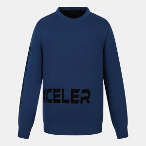[엑셀러]25FW 남성 레터링 라운드 니트 TMSRO4121-907