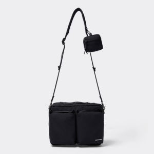 [커스텀멜로우][CUSTOMELLOW]Black Nylon Cross Bag(CABAX25511BKX)