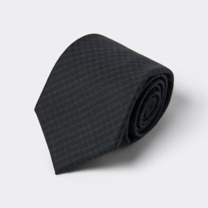 [커스텀멜로우][CUSTOMELLOW]Grey Wool Check Tie(CAAIX25512GYX)