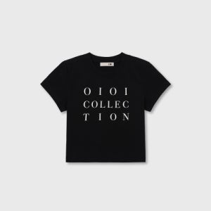 [오아이오아이 컬렉션] 데일리 로고 티셔츠 블랙 OJ2C2MTS38BKA
