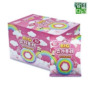 무지개 솜사탕 슈가롤리 12g 10개입