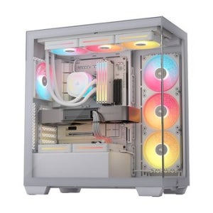 커세어 3500X LX-R RGB iCUE LINK 강화유리 미들타워 케이스 화이트